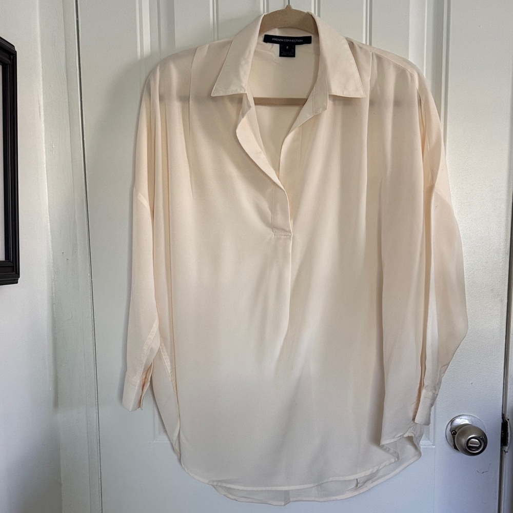 French Connection Cream Blouse